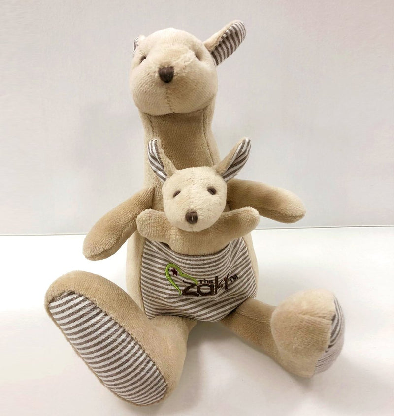 The Zaky® ROO - 8 inch tall Kangaroo-Joey plush toy