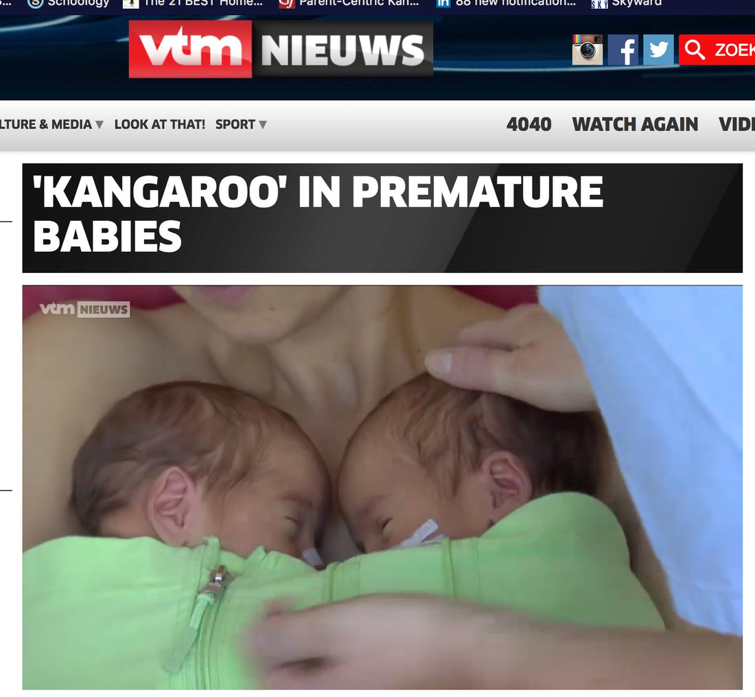 Kangaroo Care Day in  St. Augustine Hospital in Belgium is in the news (TV and Newspaper)!