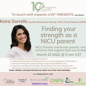 In Touch with Experts: LIVE presents "Finding your strength as a NICU parent" with our guest Keira Sorrells