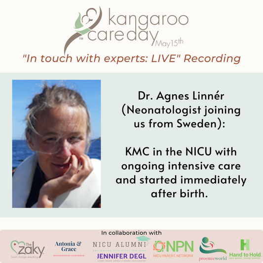 Recording and Resources: In Touch With Experts: LIVE - Dr. Agnes Linnér - KMC in the NICU with ongoing intensive care and started immediately after birth.