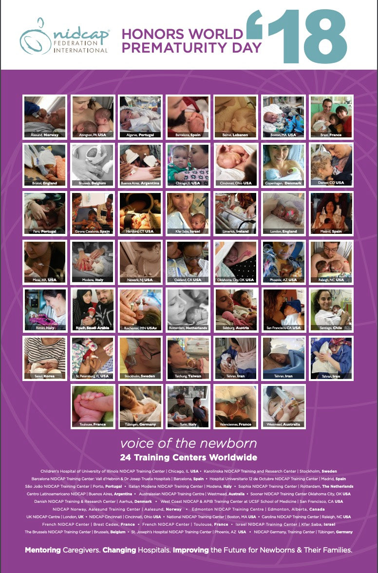 NIDCAP celebrates World Prematurity Day 2018 with a beautiful poster