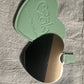 “I love who i see in this mirror” hand-held, heart shaped mirror (3 units)