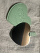 “I love who i see in this mirror” hand-held, heart shaped mirror (3 units)