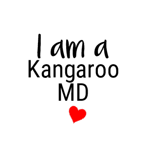 100 Round Stickers/Labels about Kangaroo Care and Kangaroo Care Day (0.75 inch diameter)