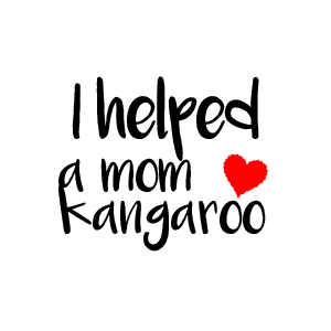 100 Round Stickers/Labels about Kangaroo Care and Kangaroo Care Day (0.75 inch diameter)