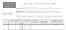 Kangaroo Care Logs for Parents and Staff - English, Spanish, French (Free download)